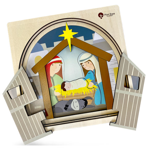 Premium Wooden Nativity Puzzle
